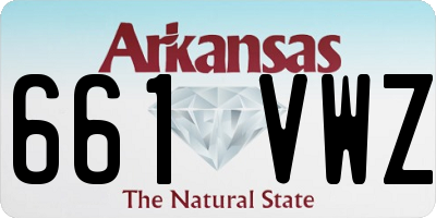 AR license plate 661VWZ