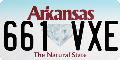 AR license plate 661VXE