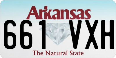 AR license plate 661VXH