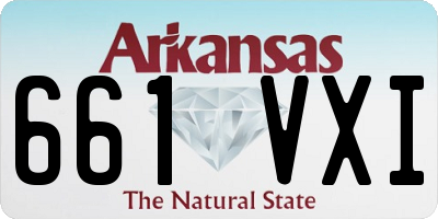 AR license plate 661VXI