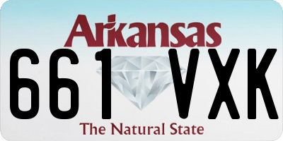 AR license plate 661VXK