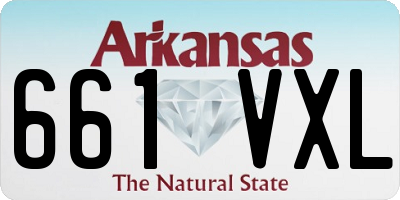 AR license plate 661VXL
