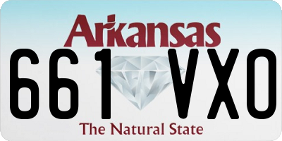 AR license plate 661VXO