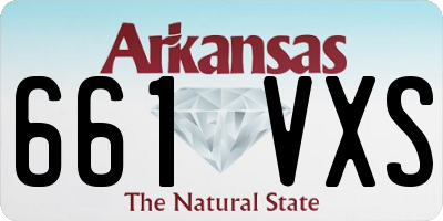 AR license plate 661VXS