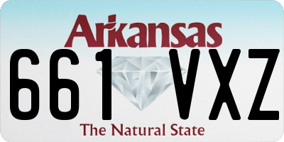 AR license plate 661VXZ