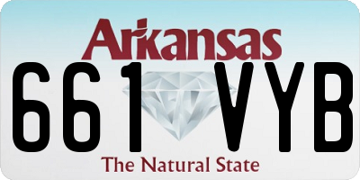 AR license plate 661VYB