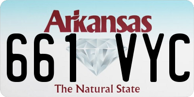 AR license plate 661VYC