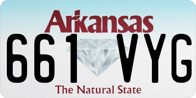 AR license plate 661VYG