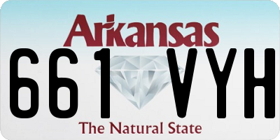 AR license plate 661VYH