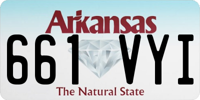 AR license plate 661VYI