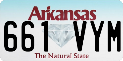 AR license plate 661VYM