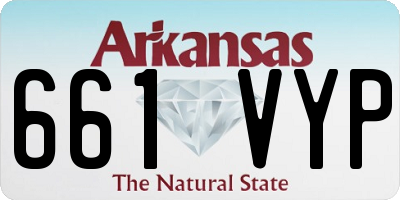 AR license plate 661VYP