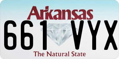 AR license plate 661VYX