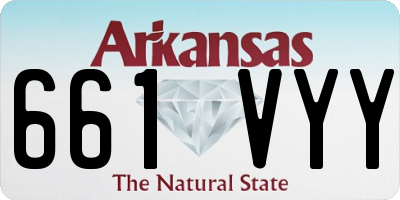 AR license plate 661VYY