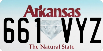 AR license plate 661VYZ
