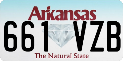 AR license plate 661VZB