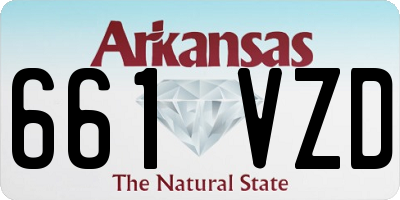 AR license plate 661VZD
