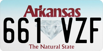 AR license plate 661VZF