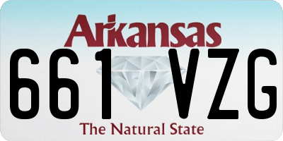 AR license plate 661VZG