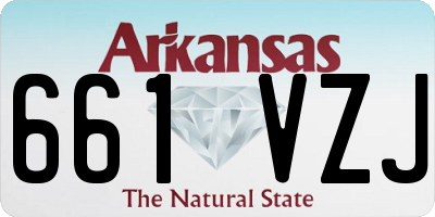 AR license plate 661VZJ