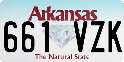 AR license plate 661VZK