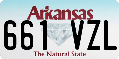 AR license plate 661VZL