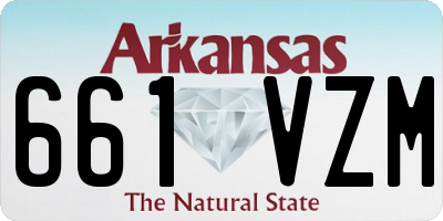 AR license plate 661VZM