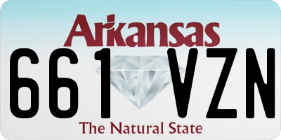 AR license plate 661VZN