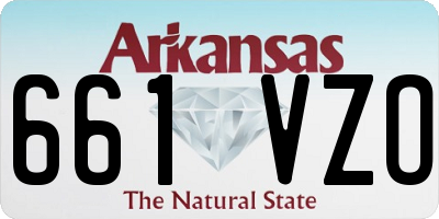AR license plate 661VZO