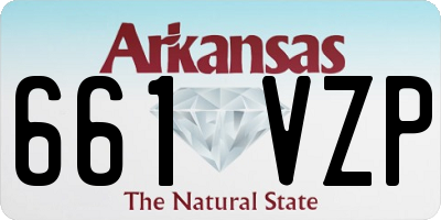 AR license plate 661VZP