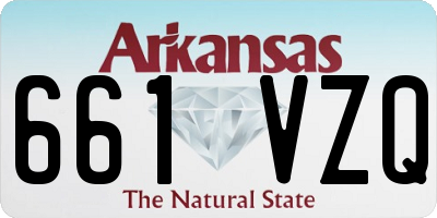 AR license plate 661VZQ