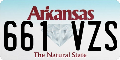 AR license plate 661VZS