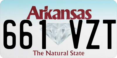 AR license plate 661VZT
