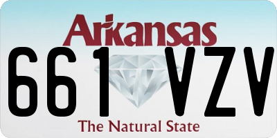 AR license plate 661VZV
