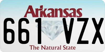 AR license plate 661VZX