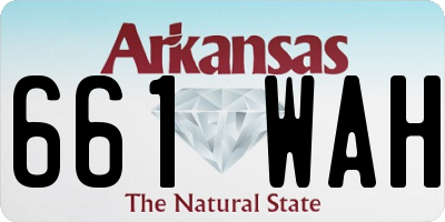 AR license plate 661WAH
