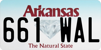 AR license plate 661WAL