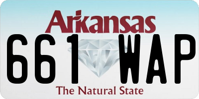 AR license plate 661WAP