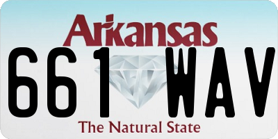 AR license plate 661WAV