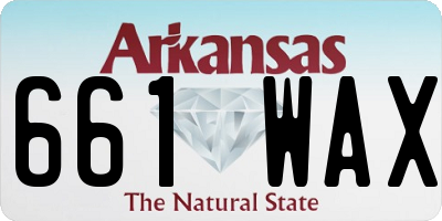 AR license plate 661WAX