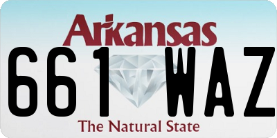 AR license plate 661WAZ