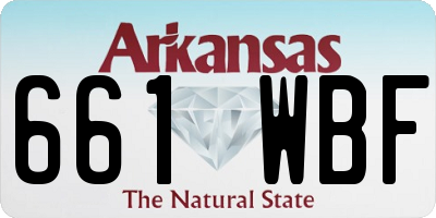 AR license plate 661WBF