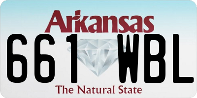 AR license plate 661WBL