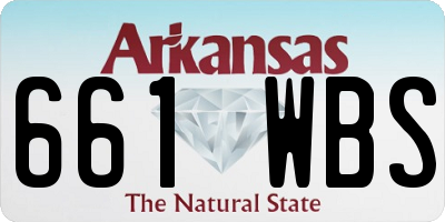 AR license plate 661WBS