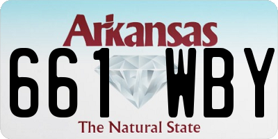 AR license plate 661WBY