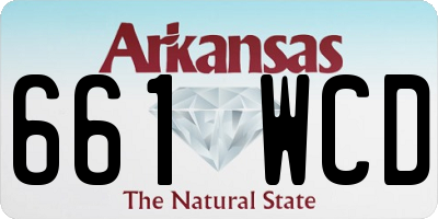 AR license plate 661WCD