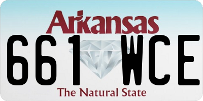 AR license plate 661WCE