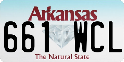 AR license plate 661WCL