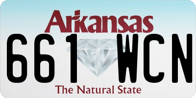 AR license plate 661WCN