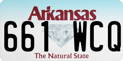 AR license plate 661WCQ